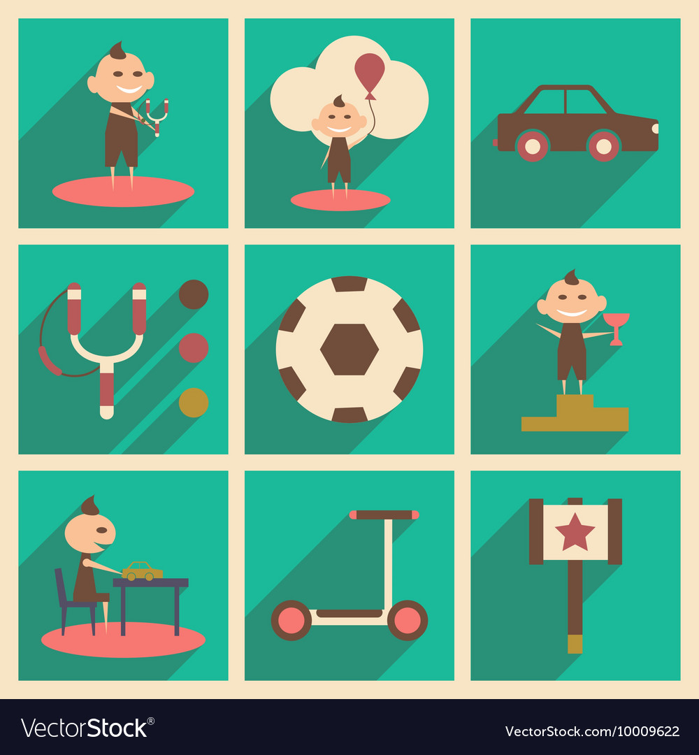Flat with shadow concept and mobile application