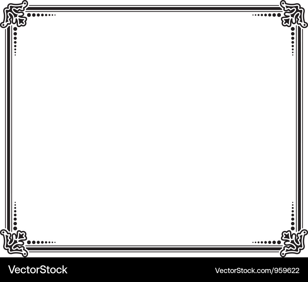 Frame 1 Royalty Free Vector Image - VectorStock