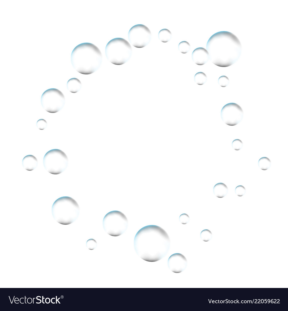 Frame for processing of transparent bubbles Vector Image Frame for processing of transparent bubbles