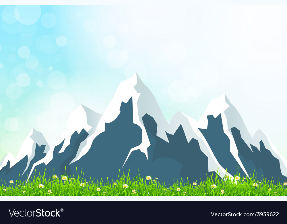 Green landscape Royalty Free Vector Image - VectorStock