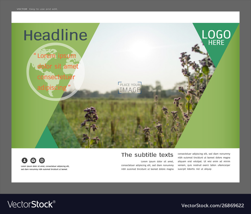 Greenery presentation layout template
