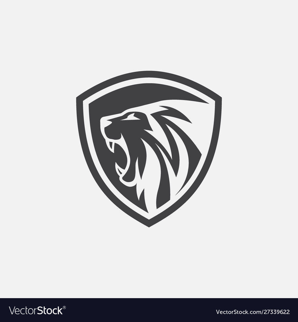 Lion shield logo