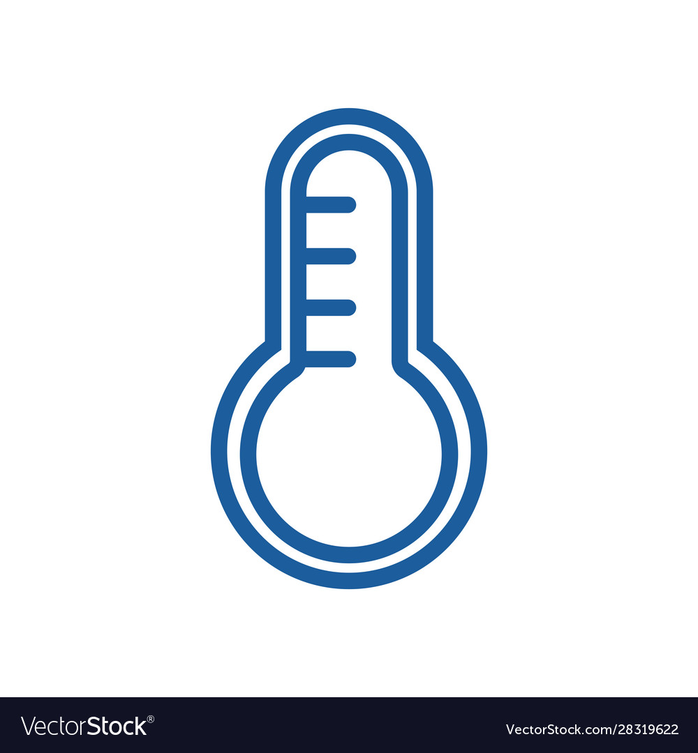 Thermometer Temperaturmessung isolierte Ikone