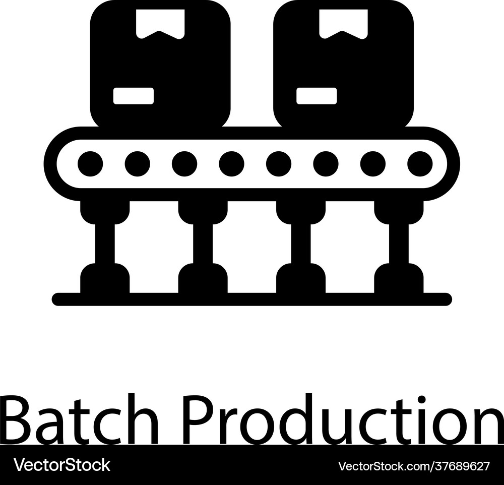 Batch production Royalty Free Vector Image - VectorStock