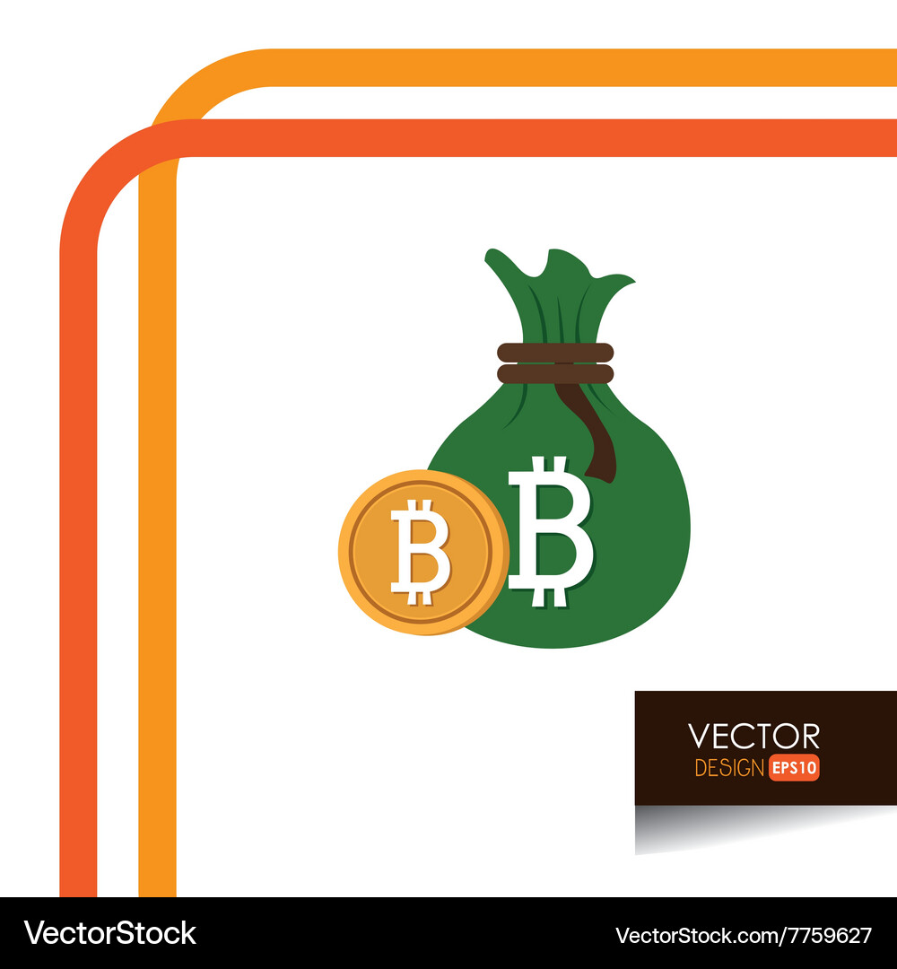 Bit coins design Royalty Free Vector Image - VectorStock