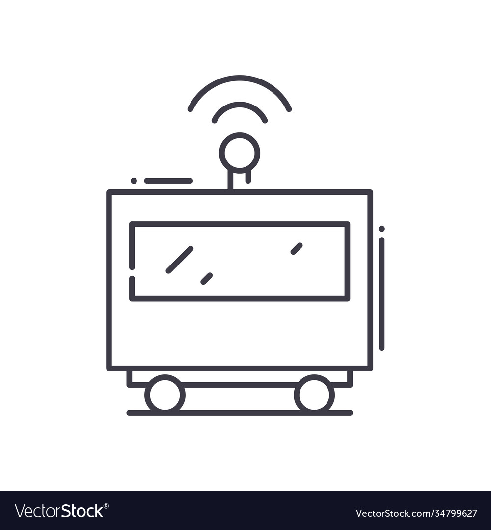 Broadcast icon linear isolated thin vector image Broadcast icon linear isolated thin