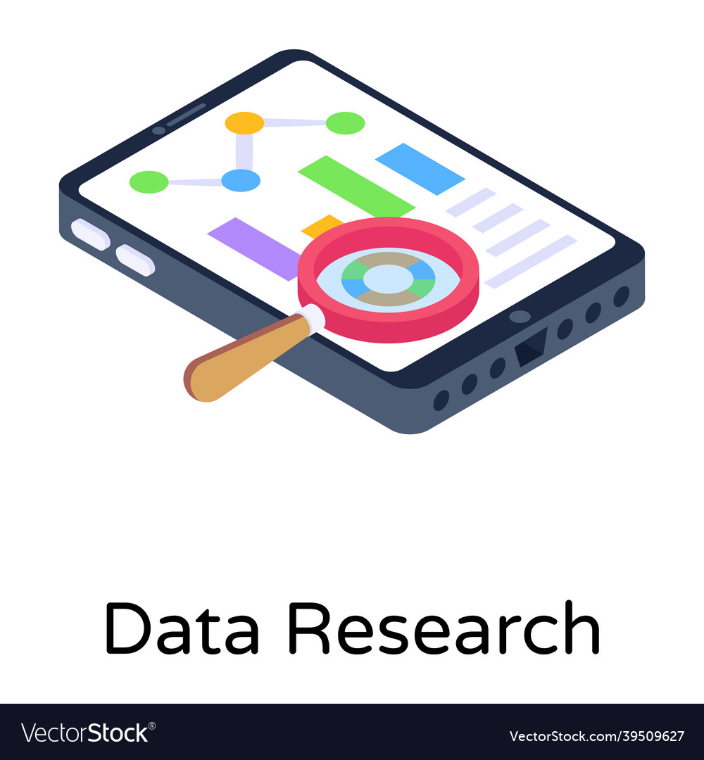 Data research Royalty Free Vector Image - VectorStock