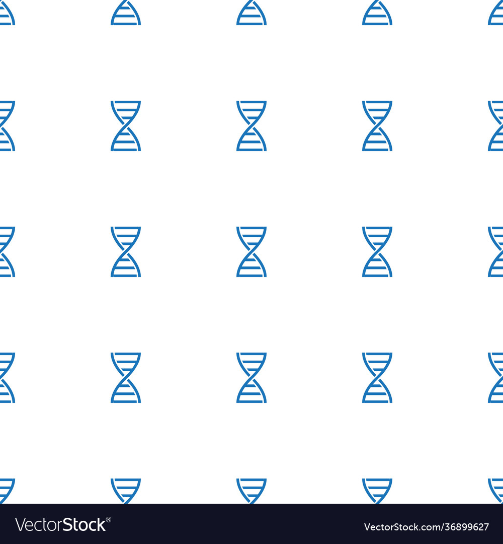 Dna icon pattern seamless white background