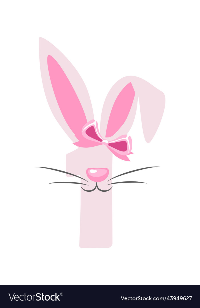 funny-bunny-number-1-for-kids-one-digit-royalty-free-vector