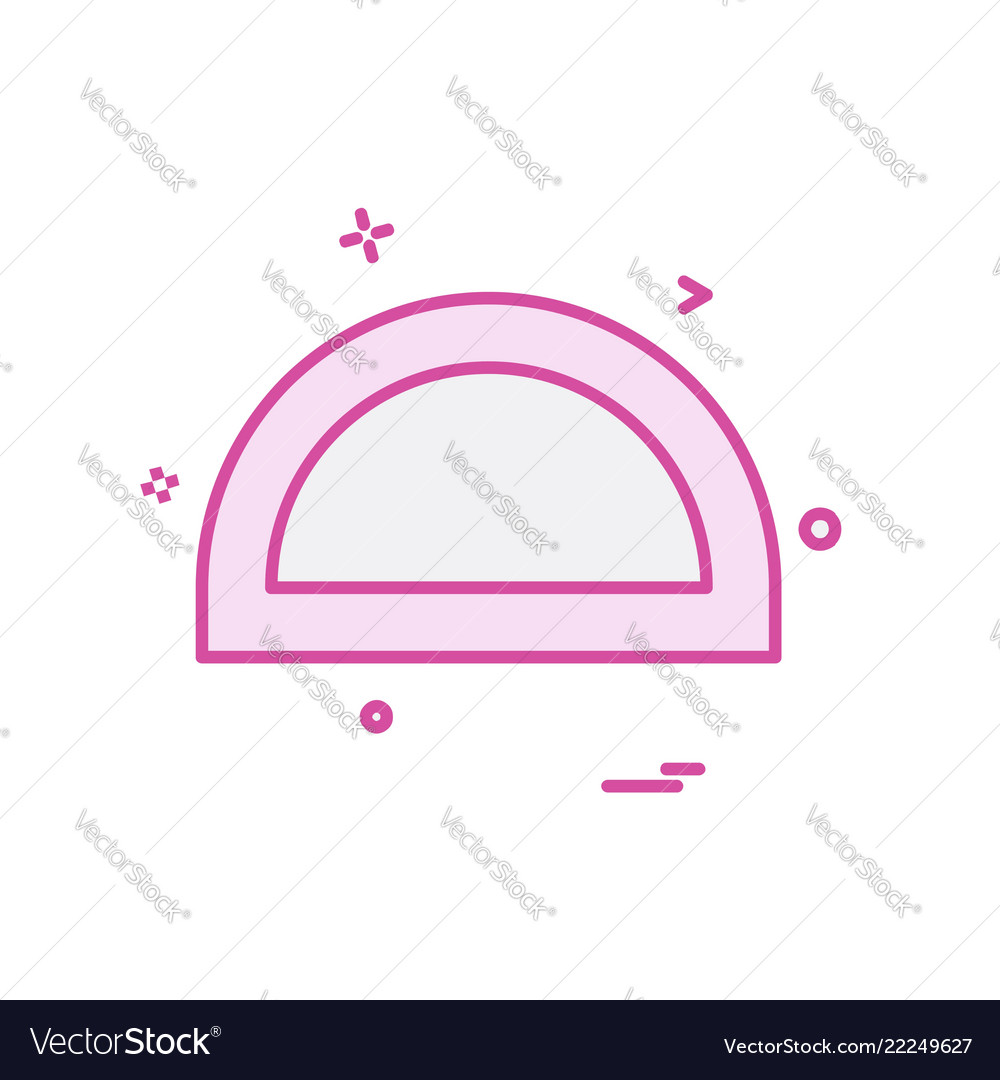 Geometry scale icon design Vector Image Geometry scale icon design
