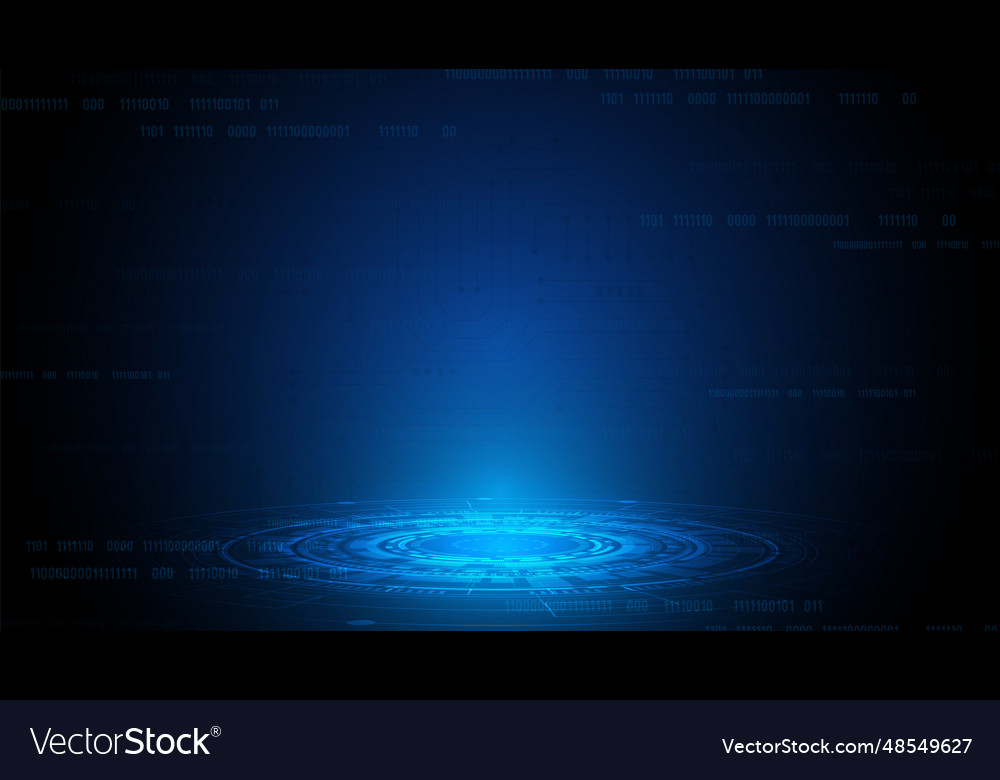 Hi-tech digital data abstract design vector image Hi-tech digital data abstract design
