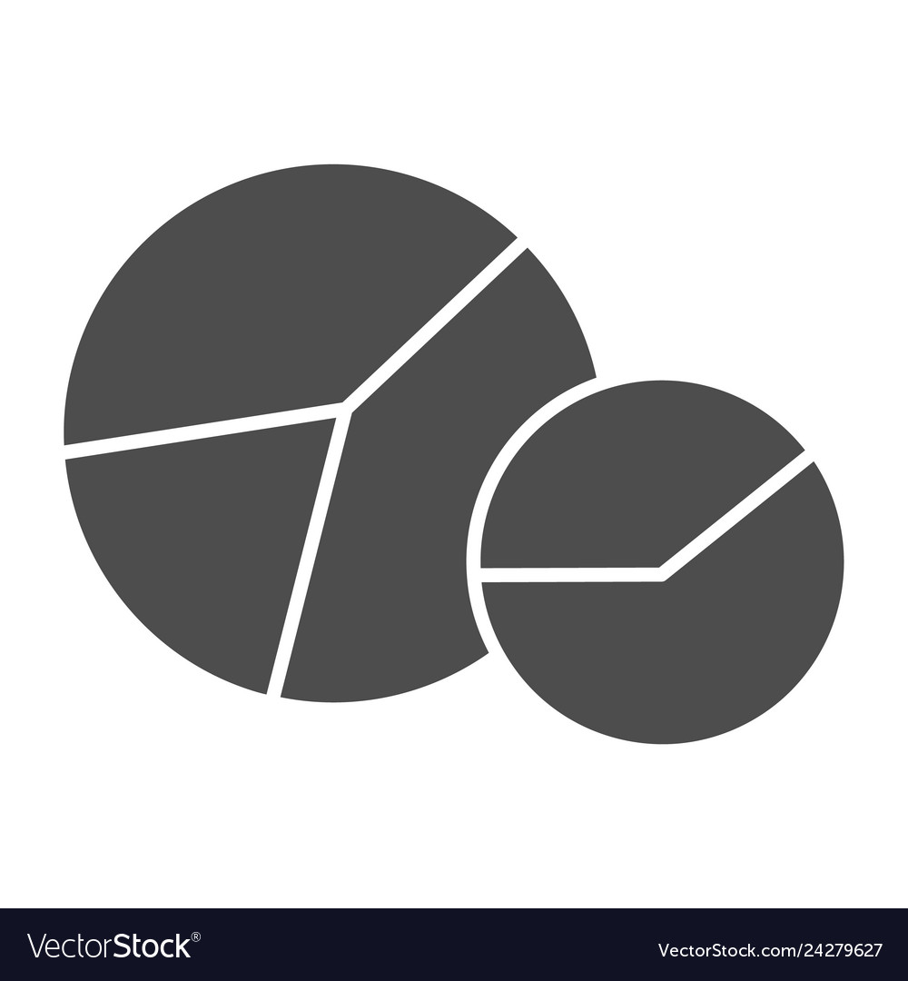Pie chart solid icon circle graph