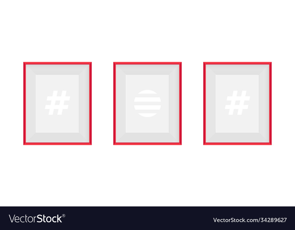 Set realistic frames mockup for web