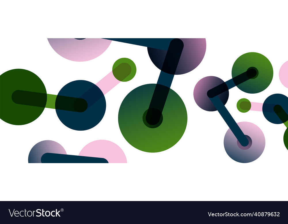 Abstract background round dots connected by lines Vector Image Abstract background round dots connected by lines