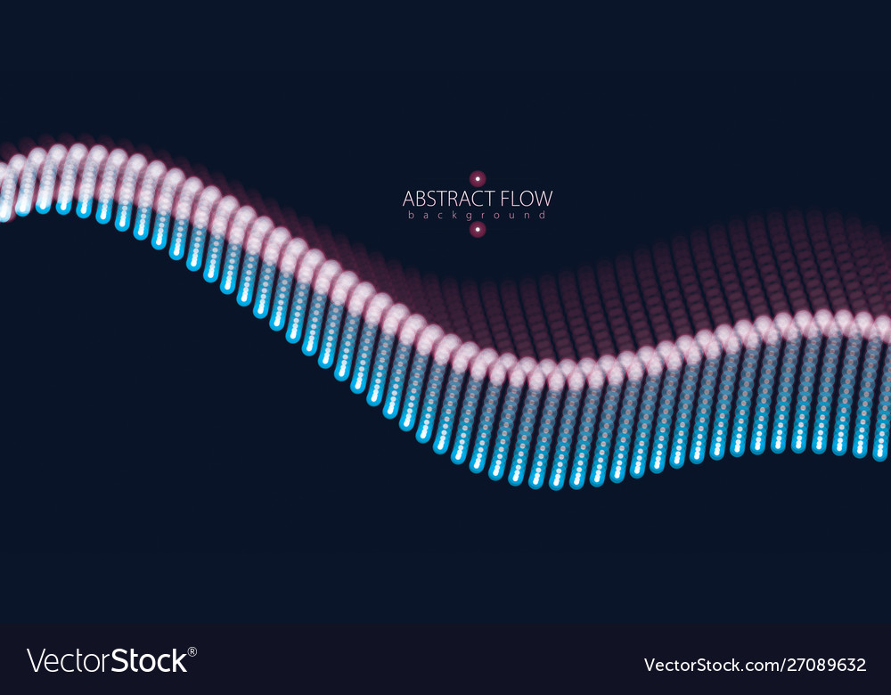 Abstract background with dynamic particles sound