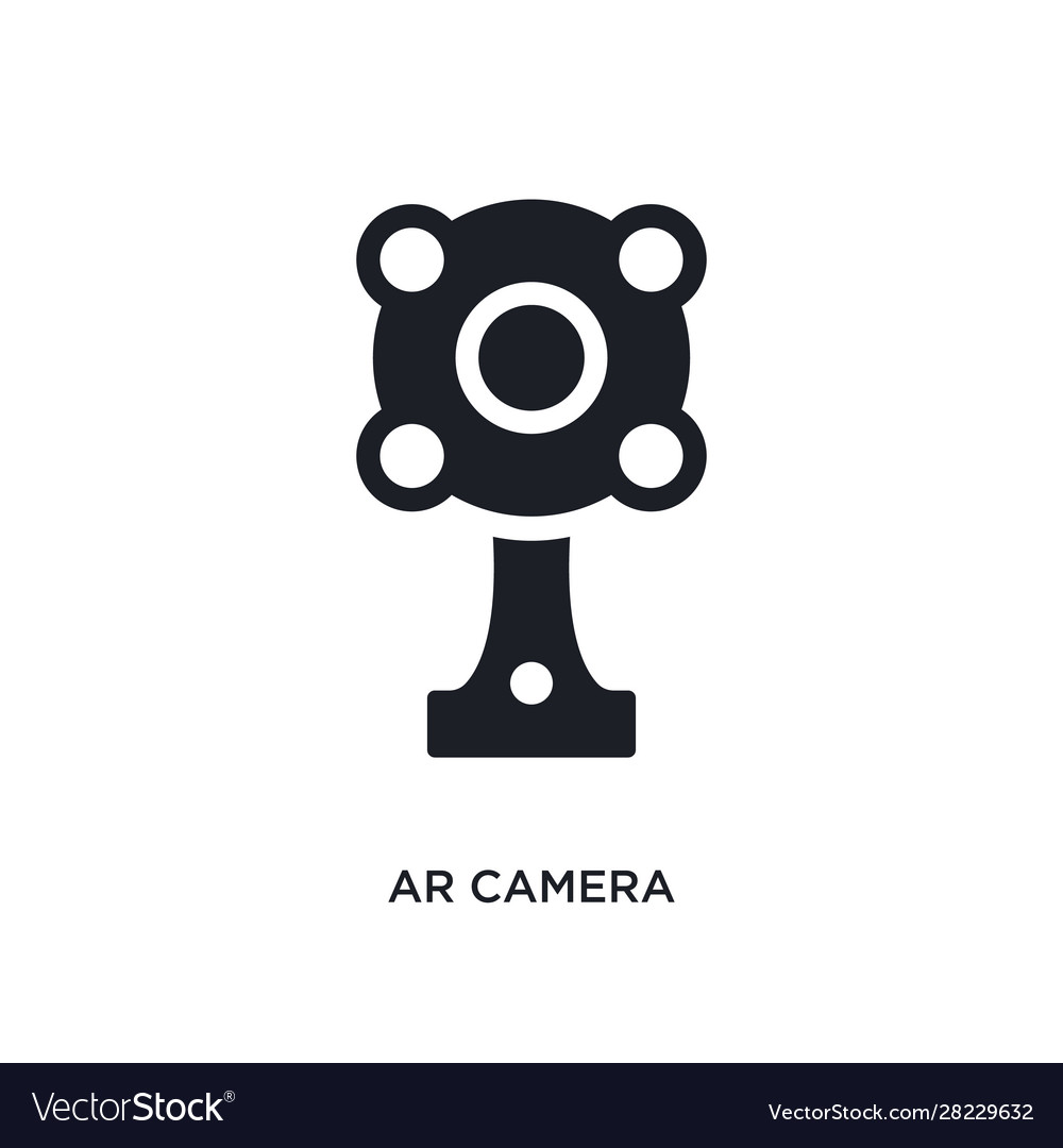 Ar camera isolated icon simple element from vector image Ar camera isolated icon simple element from