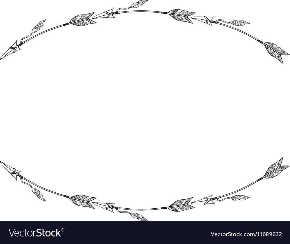 Arrow of boho style design