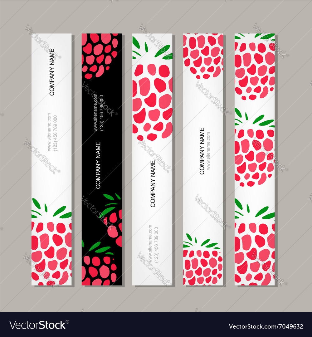 Banners template raspberry design