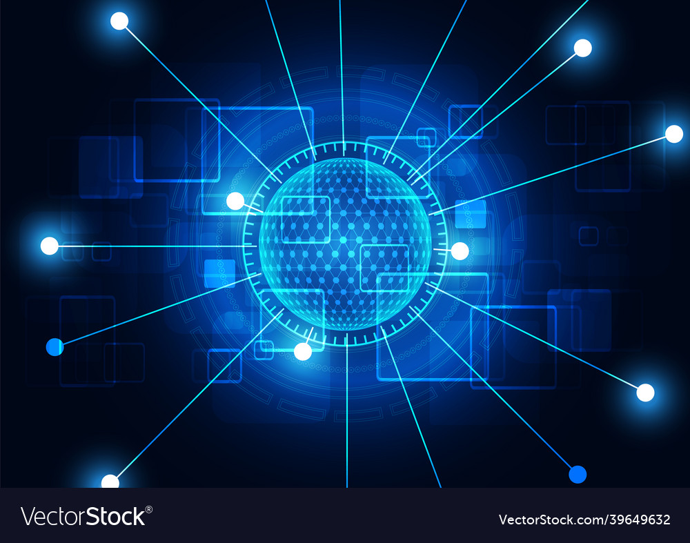 Circuit technology background with hi-tech digital