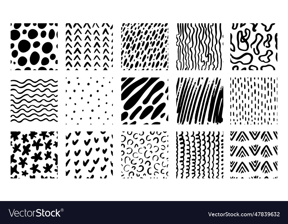 Crayon drawing textures hand drawn ink grunge Vector Image