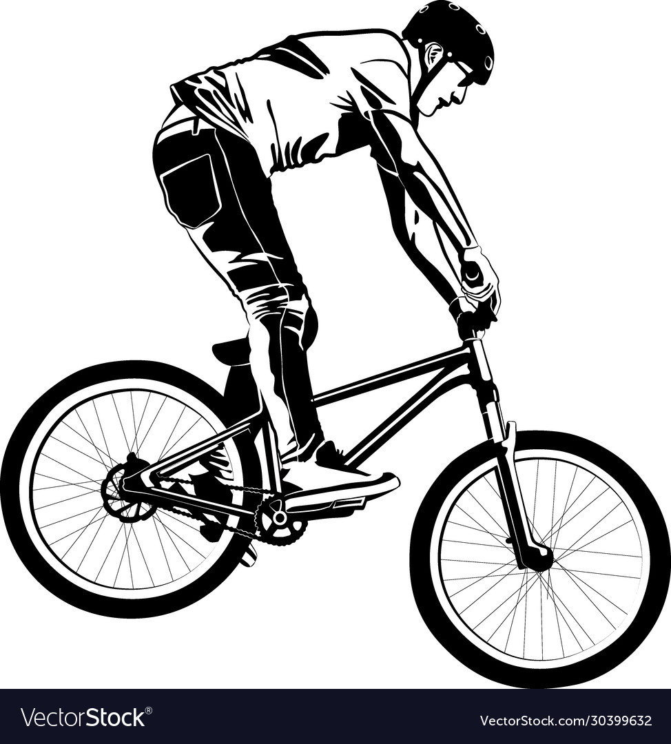 Cyclist Royalty Free Vector Image - VectorStock