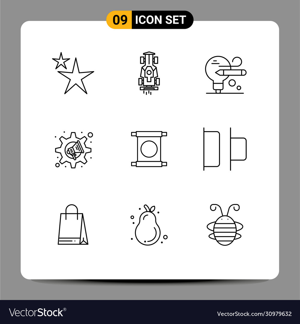 Group 9 modern outlines set for china scroll