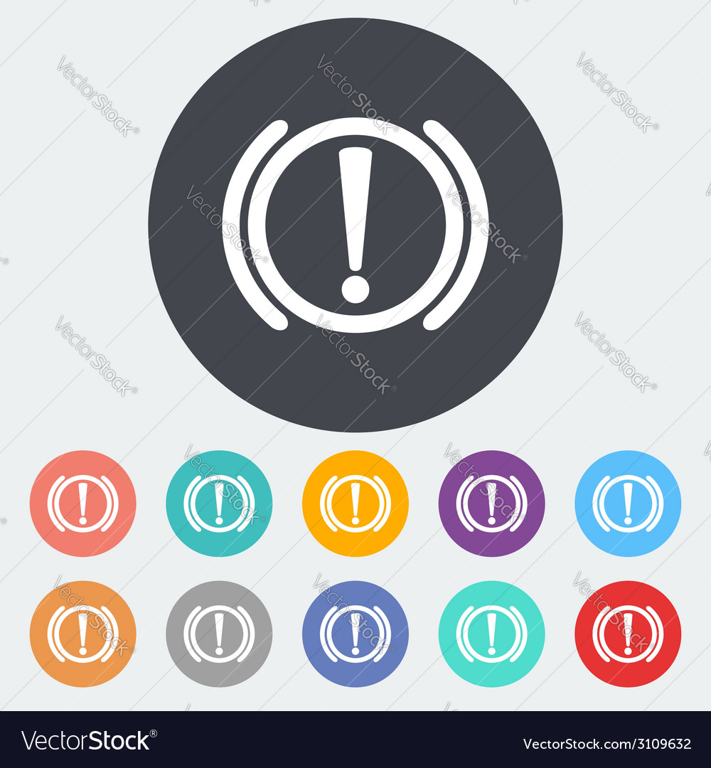 Notification of problems with the brake system