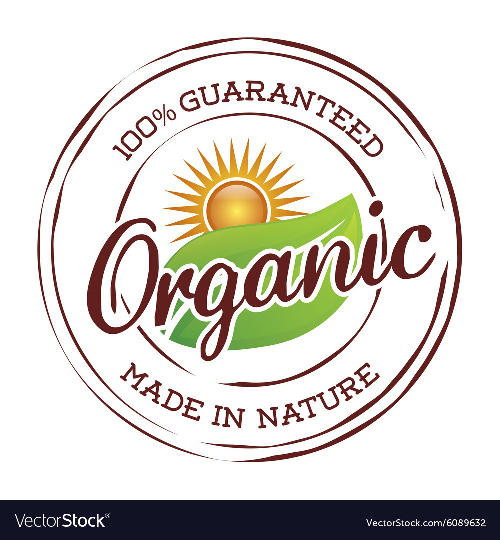 Organic natural food label