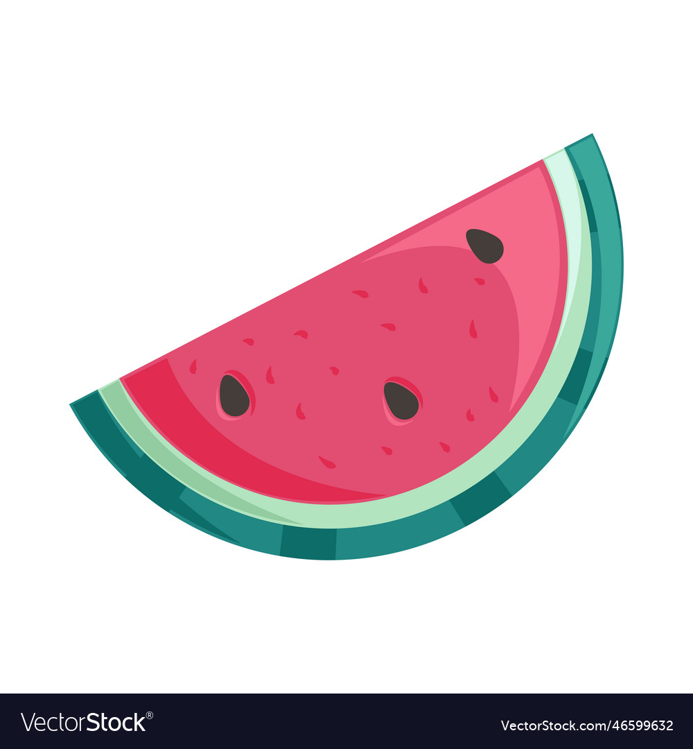 Refreshing watermelon slice juicy and healthy Vector Image