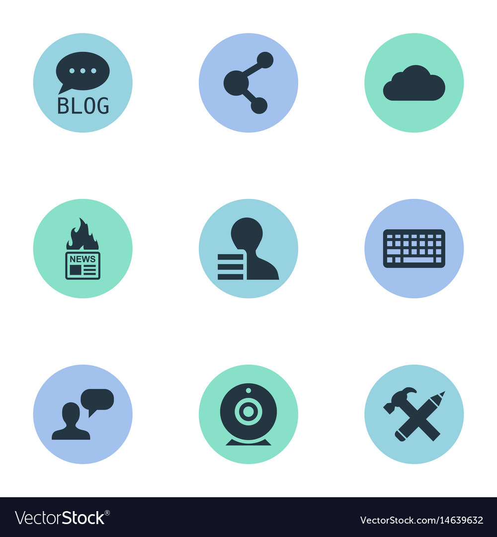 Set of simple user icons