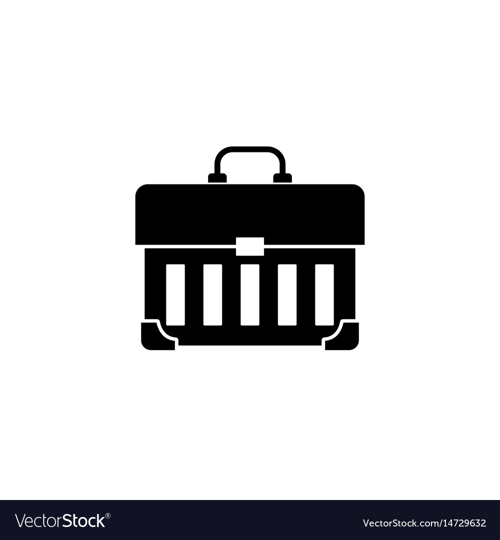 Tool box solid icon build repair elements