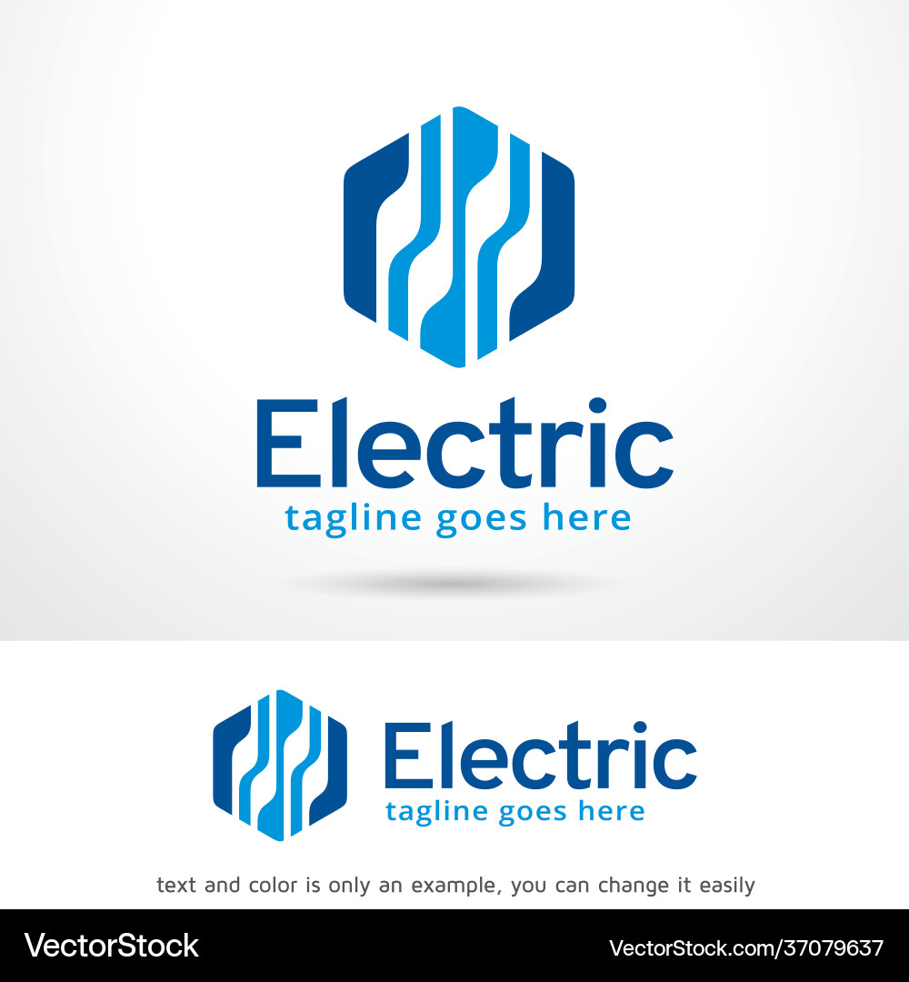 Abstract logo template Royalty Free Vector Image