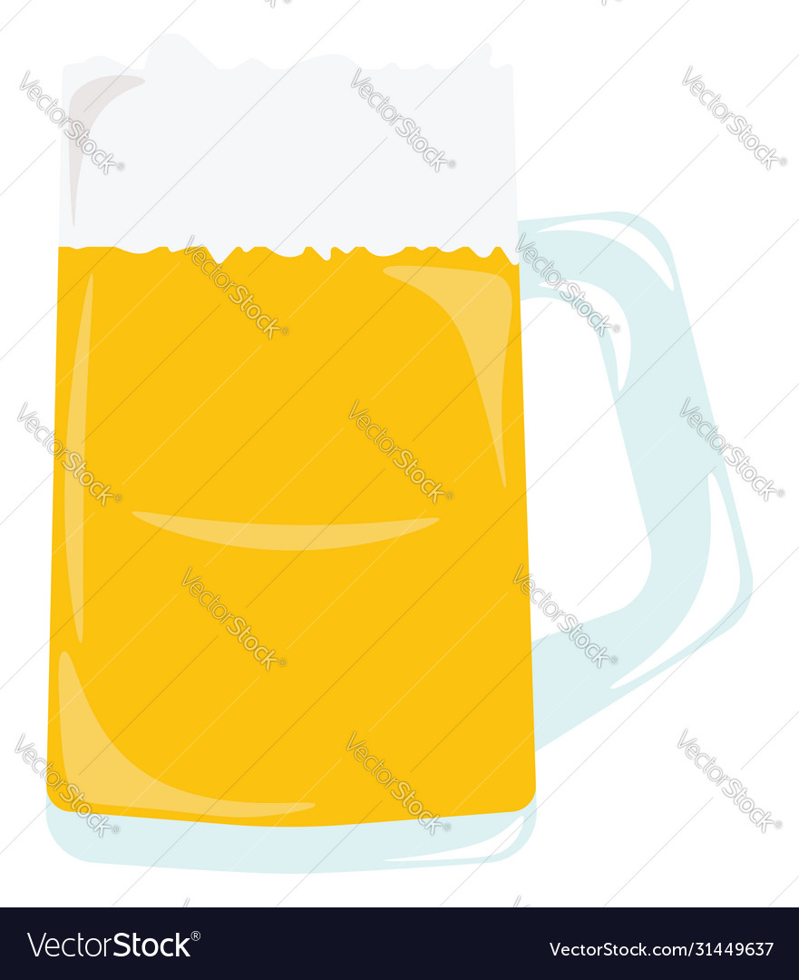 Beer on white background Royalty Free Vector Image