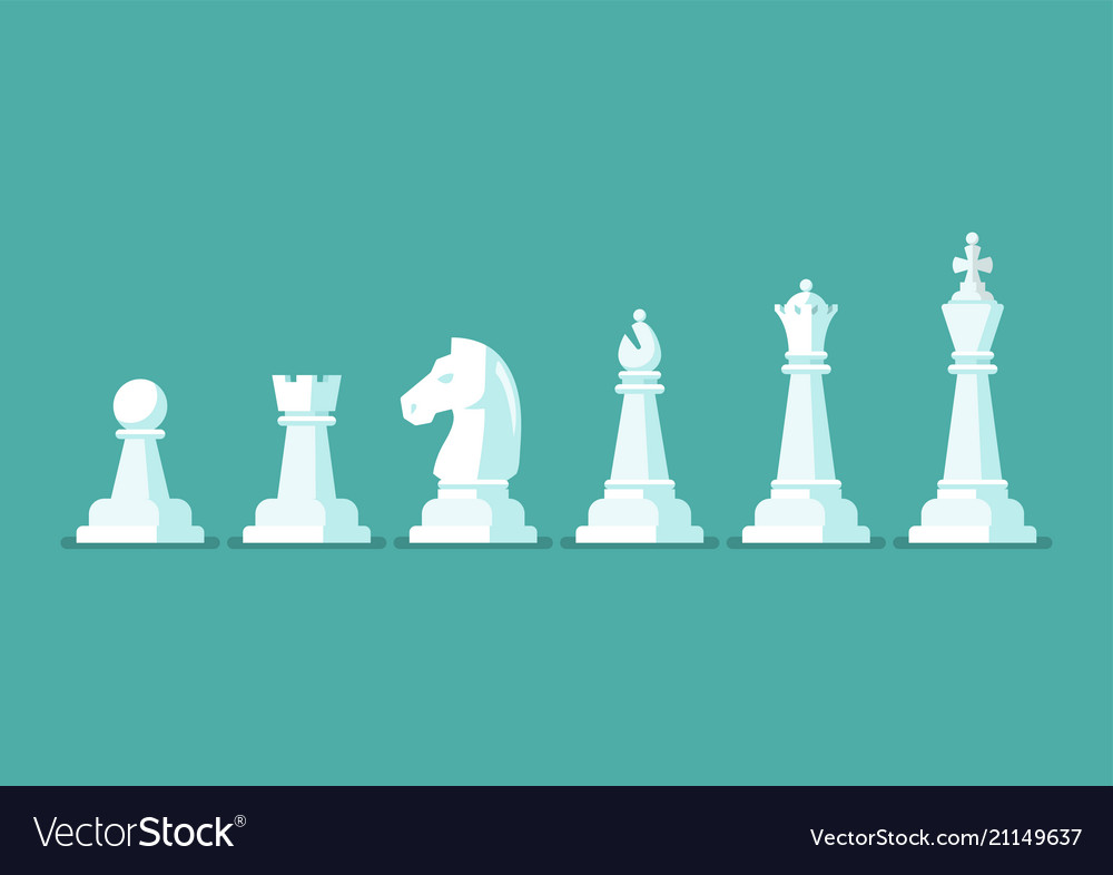 Chess piece icons set Royalty Free Vector Image