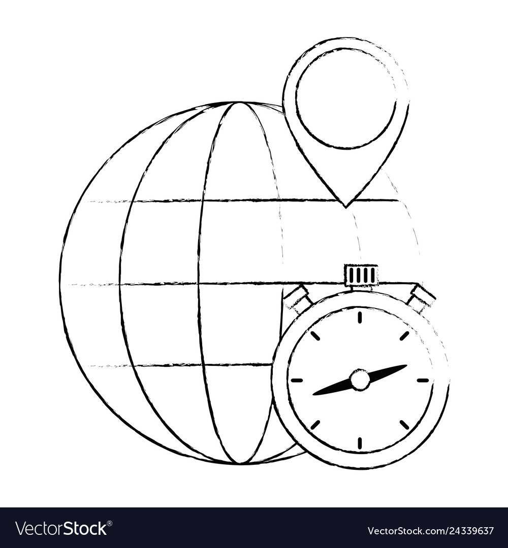 Chronometer Timer mit Planeten