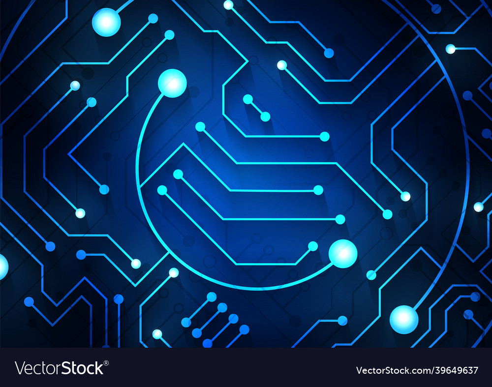 Circuit technology background with hi-tech digital