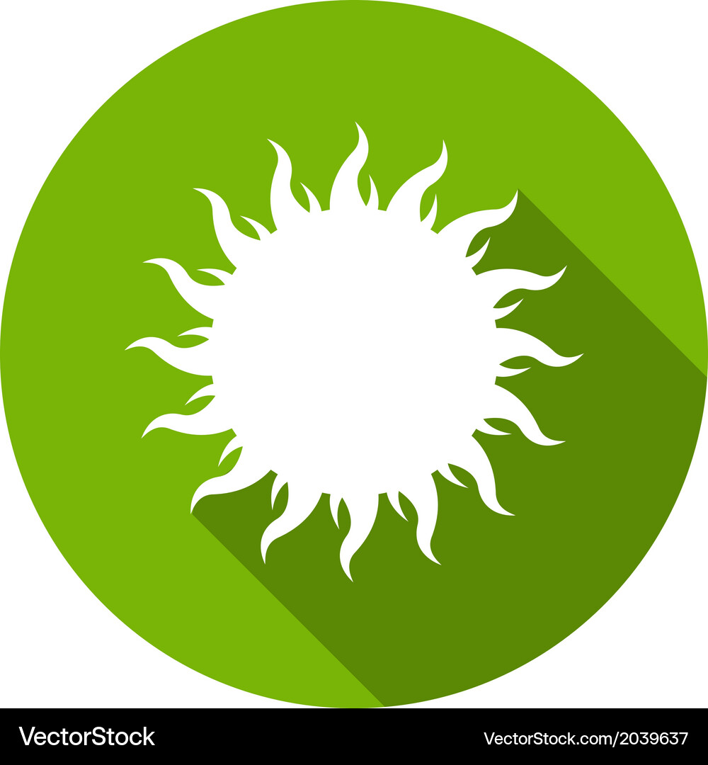 Eco flat icon Royalty Free Vector Image - VectorStock