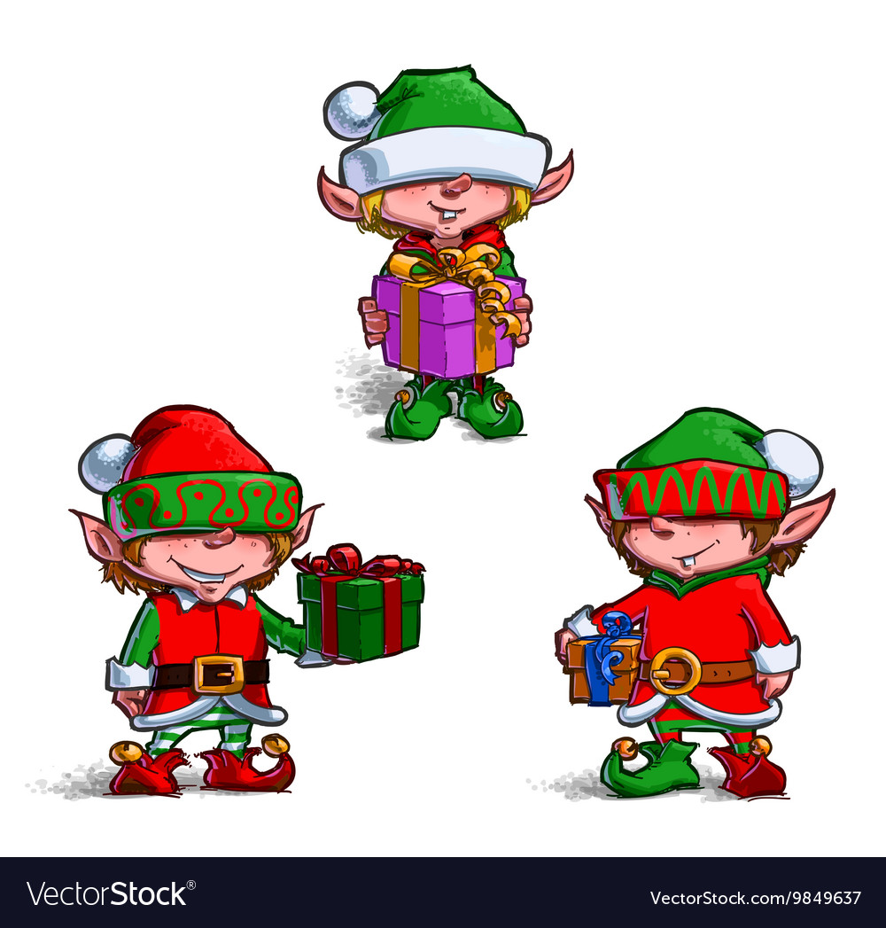 Elves 2 Royalty Free Vector Image VectorStock