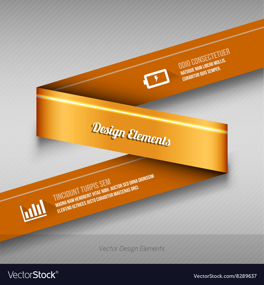 Modern Business Origami Style Options Banner Vector Image