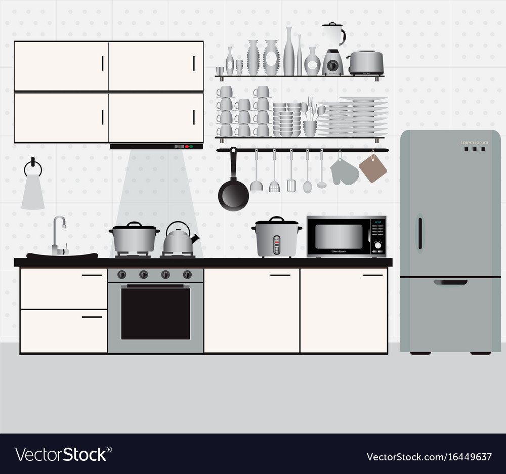 Modern Kitchen with Shelves