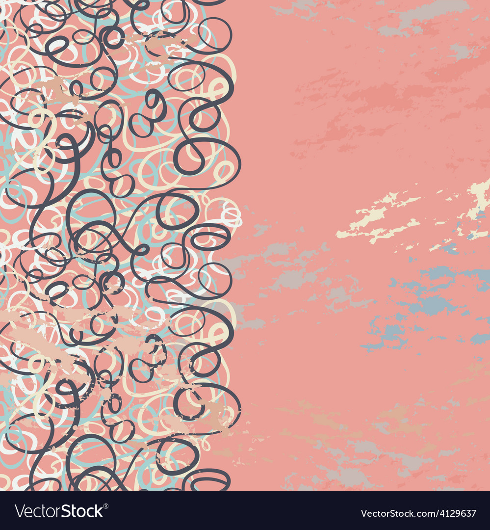 Seamless abstract curly wave pattern