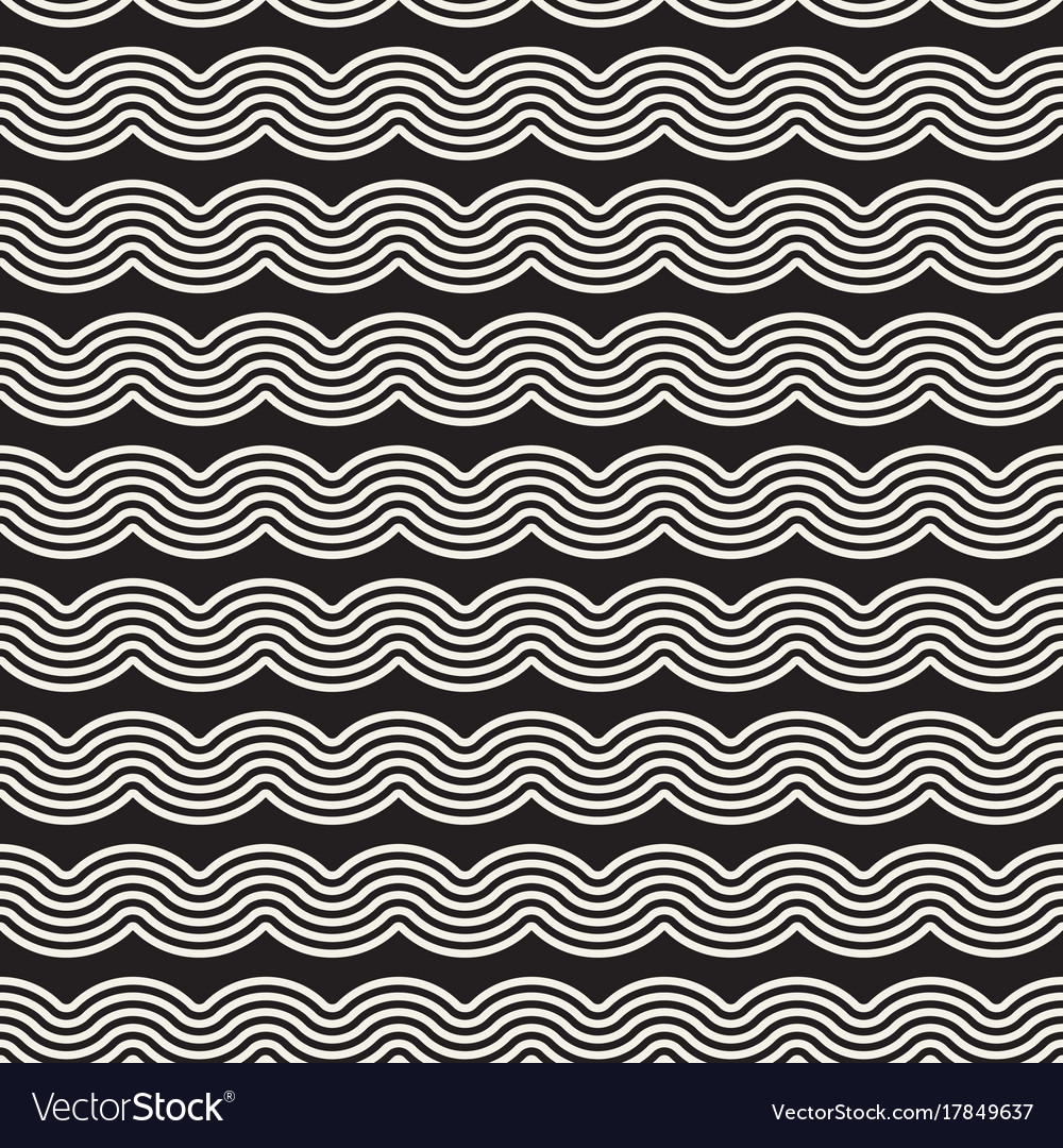 Seamless wavy lines pattern repeating