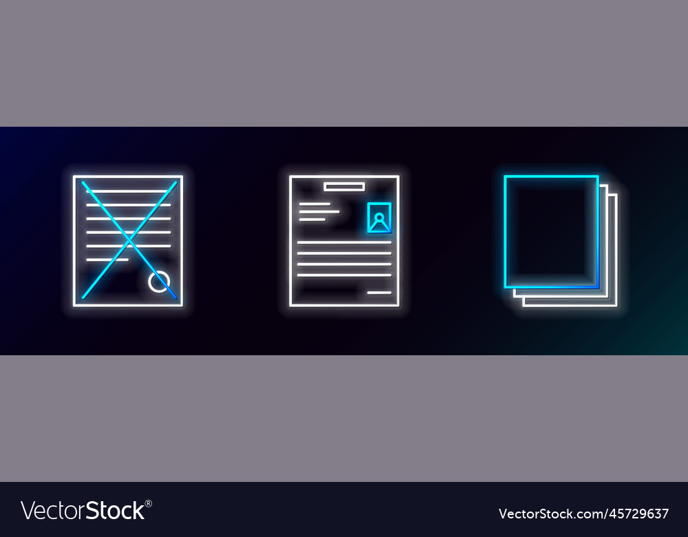 Set line clean paper delete file document vector image Set line clean paper delete file document