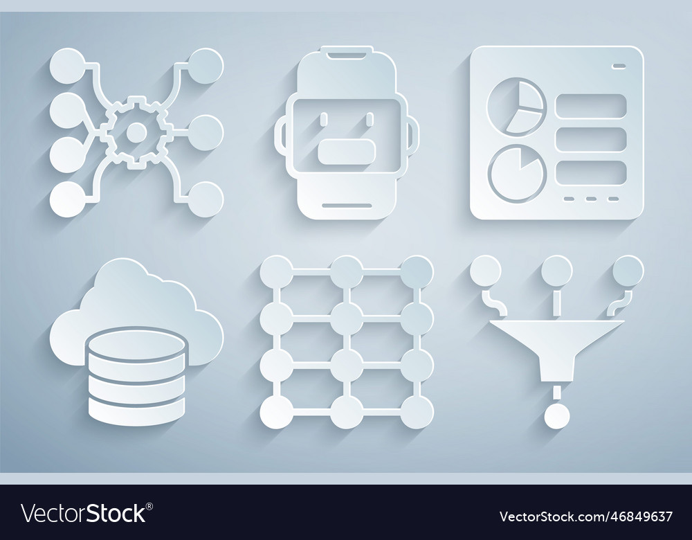 Neural Netzwerk Computer api Schnittstelle Cloud vector image Neural Netzwerk Computer api Schnittstelle Cloud
