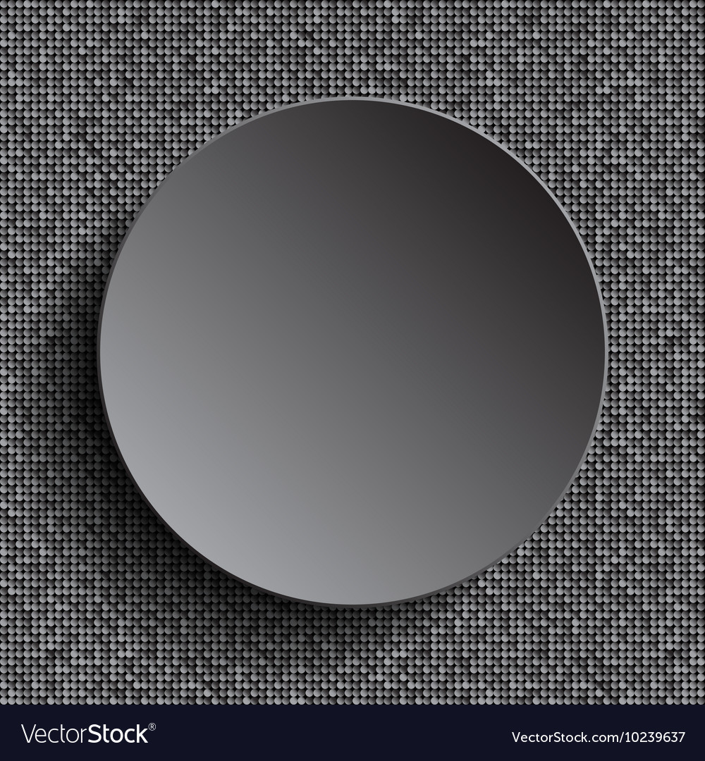 Silver circle on sequins background