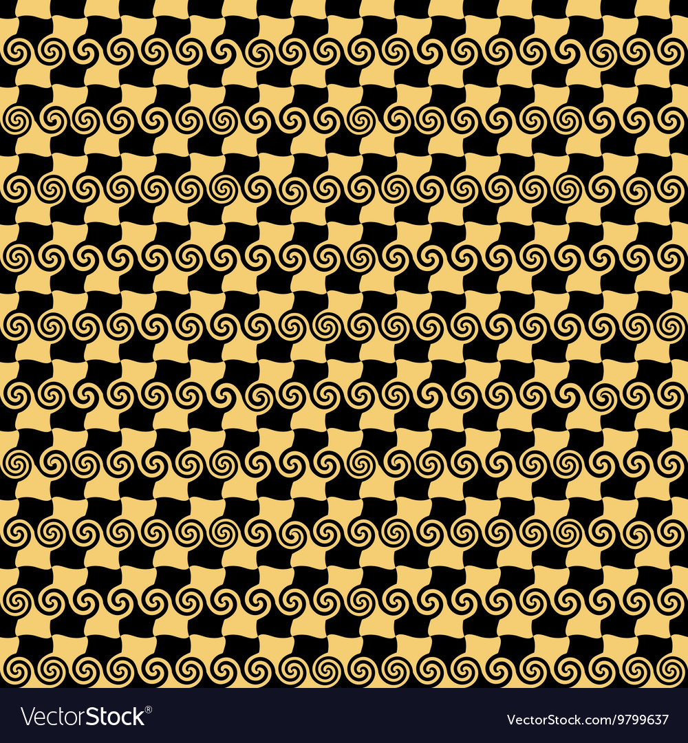 Spiral and square seamless pattern