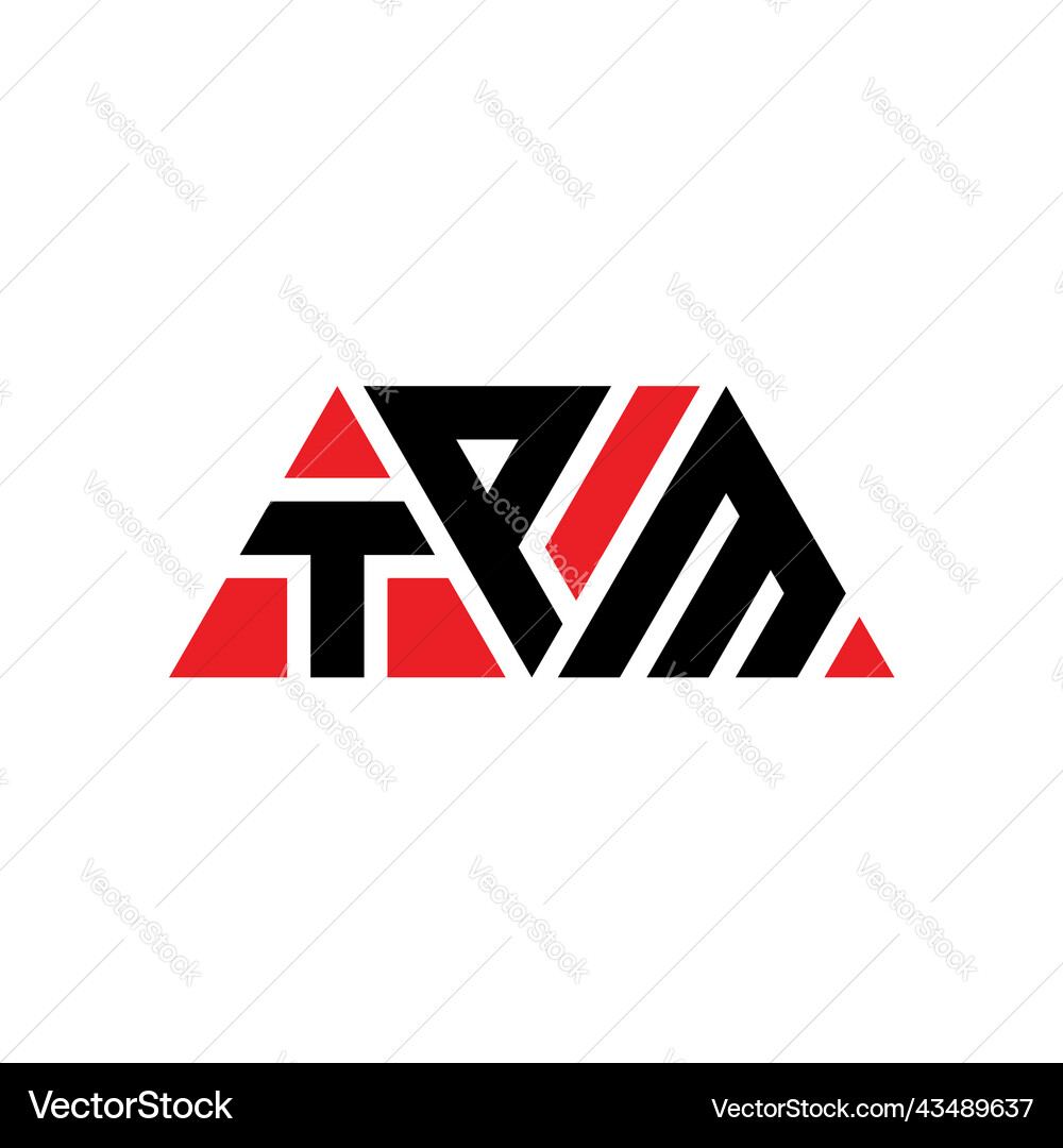 Tpm triangle letter logo design – Royalty-Free Vector | VectorStock