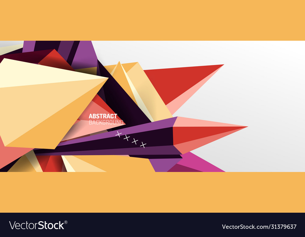 Trendy simple triangle abstract background Vector Image Trendy simple triangle abstract background