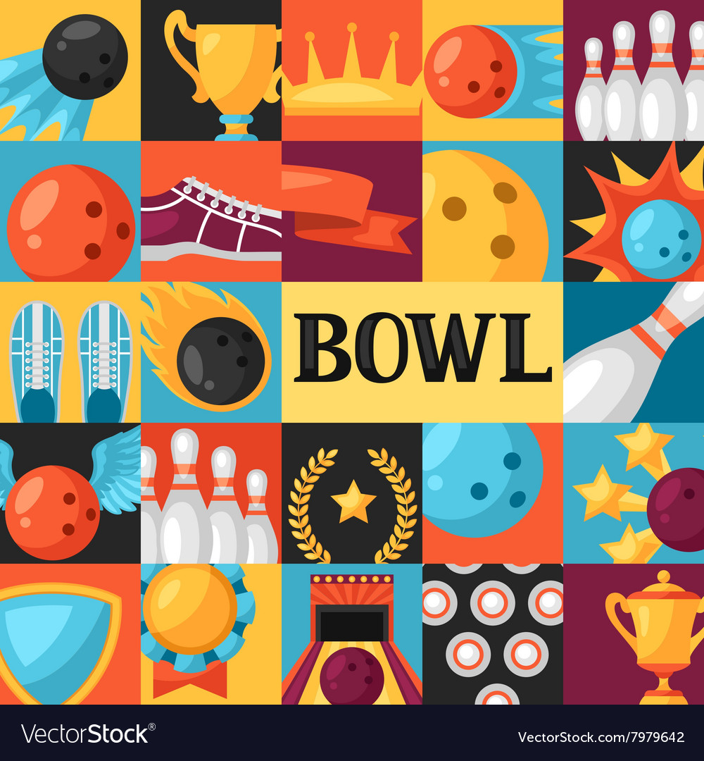 Background with bowling items image