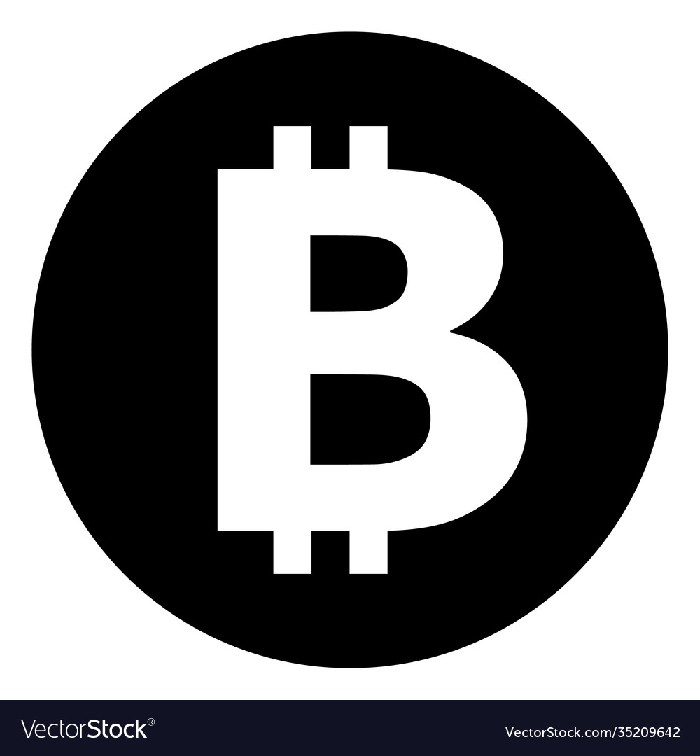 Bitcoin flat icon symbol